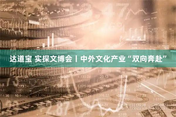 达道宝 实探文博会丨中外文化产业“双向奔赴”